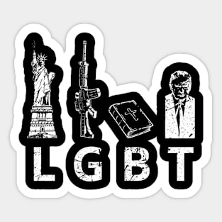 Liberty Guns Bible Trump Sticker